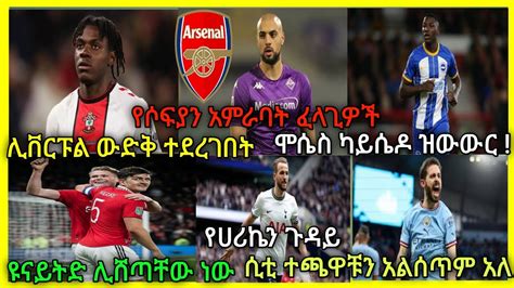 ይፋ የሆኑ ዝውውሮች ማክሰኞ ነሀሴ 2 ስፖርት ዜና bisratsport ebs seifu fana tv