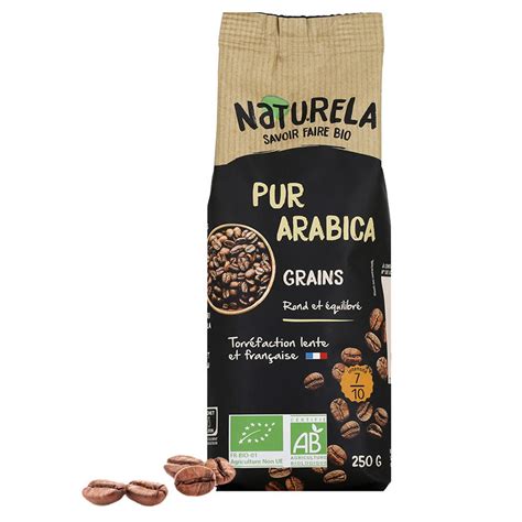 Naturela Pur Arabica Bio Caf En Grains Torr Fi En France Gr