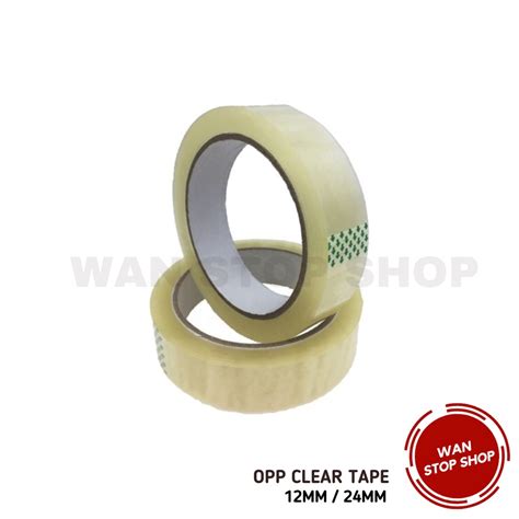 Opp Tape Mm Clear Opp Transparent Tape Office Home Stationery