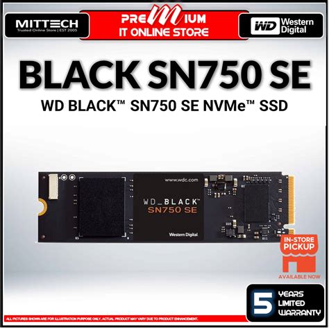 WD BLACK SN750 SE NVMe SSD Sequential Read Speeds Up To 3 600MB S