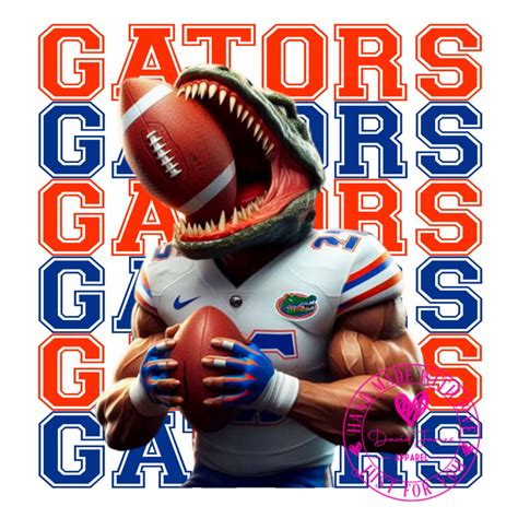 Florida Gators Football Png Football Digital Download Gators Football Sports Png Etsy