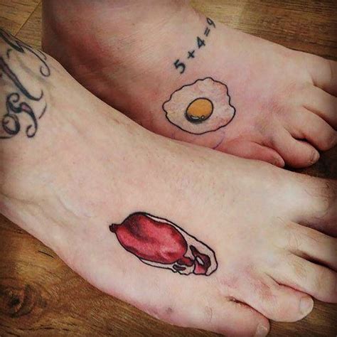 Egg And Bacon Tattoos On Feet Best Tattoo Ideas Gallery Tatuajes En