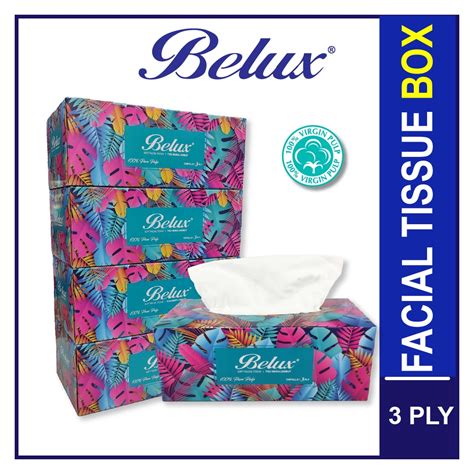 Belux Facial Tissue Box Ply Sheets X Boxes In Bag Soft