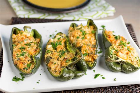 Cajun Shrimp Stuffed Poblano Peppers Chili Pepper Madness