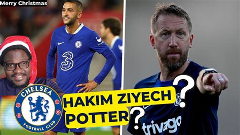 Chelsea NEWS Graham Potter Talks Hakim Ziyech Santos And David