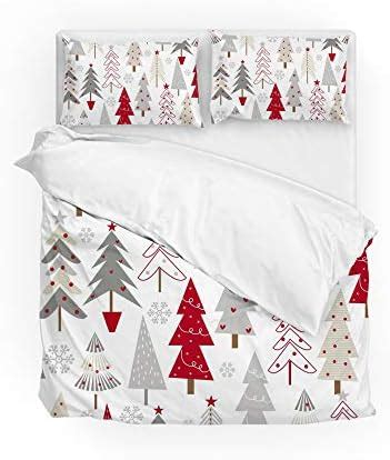 Amazon Mildly Christmas Duvet Cover Set Brushed Microfiber