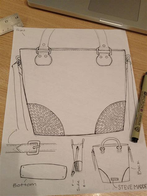 Steve Madden Inspired Handbag Original Sketch Summer Quarter