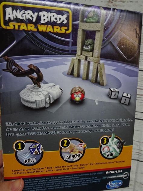 Angry Birds Star Wars Jenga Tatooine Battle Game Box Ages New