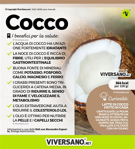 Noce Di Cocco Propriet Calorie Valori Nutrizionali E Benefici