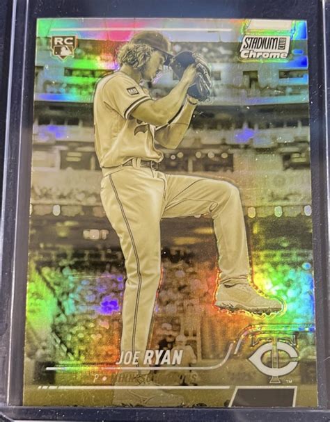 F S 2022 Topps Stadium Club Gold Joe Ryan Rookie Card R Baseballcards