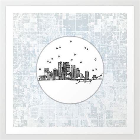 Minneapolis Skyline Drawing at PaintingValley.com | Explore collection ...