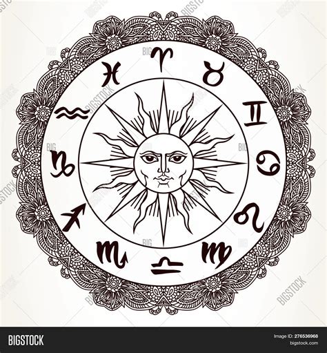 Hand Drawn Zodiac Vector Photo Free Trial Bigstock