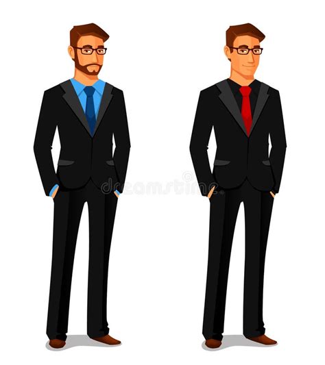 Young Man In Business Suit Stock Vector Image 48585095