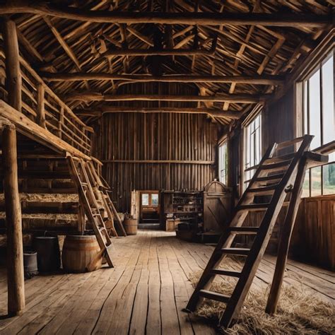 Premium Photo | Rustic Reverie Exploring the Cozy Interior of the ...