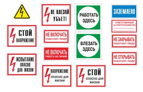 Знаки безопасности в электроустановках - Лабораторные измерения и ...