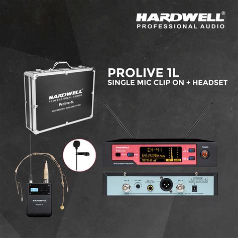 Prolive L Single Mic Clip On Headset Hardwell