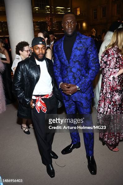 Kendrick Lamar And Stormzy Attend The 2023 Met Gala Celebrating Karl