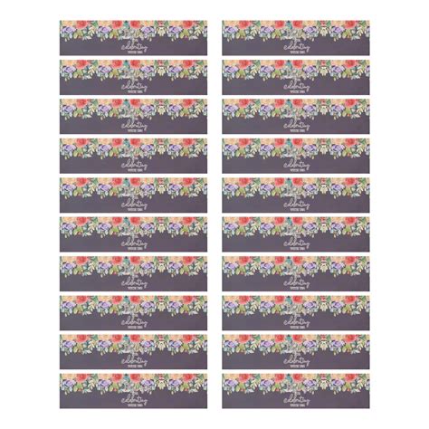 Ayyufe Pcs Gift Stickers Water Bottle Wrapping Labels Flower Print