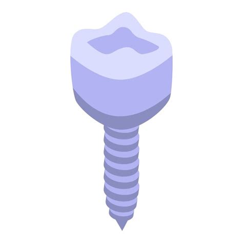 Premium Vector Clinic Tooth Implant Icon Isometric Of Clinic Tooth