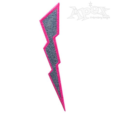 Lightning Bolt Applique Embroidery Design Apex Embroidery Designs Monogram Fonts And Alphabets