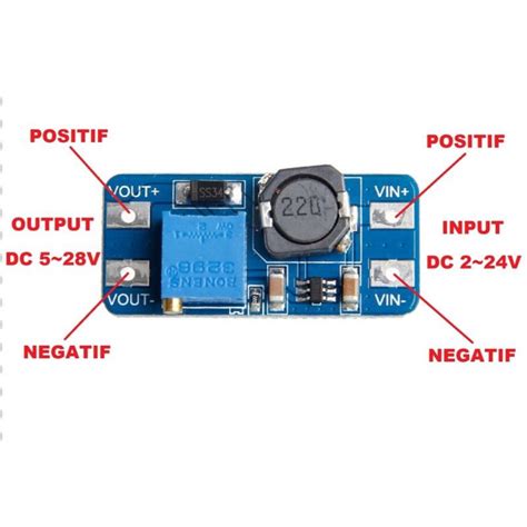 Jual Mt3608 Dc Dc 2a Step Up Boost Converter Module Mini Power Booster