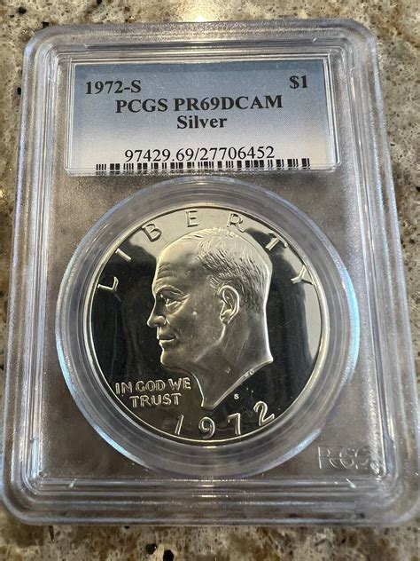 S S Eisenhower Ike Silver Dollar Pcgs Pr Dcam Coin Set