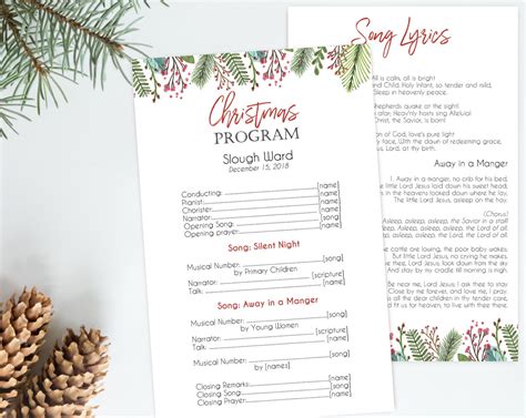 Christmas Program Templates