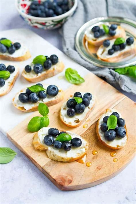 Blueberry And Goat Cheese Crostini Recipe Cookin Canuck