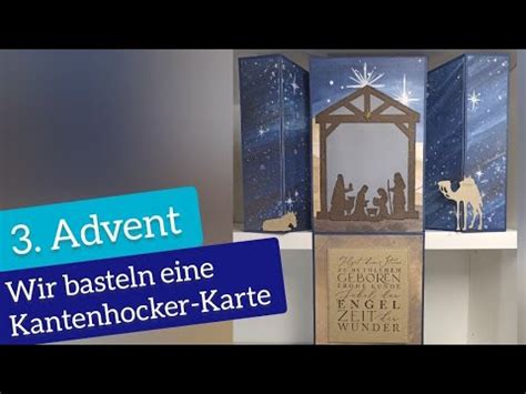 3 Advent Kantenhocker Karte DIKAJO Stempelt Mit Stampin Up YouTube