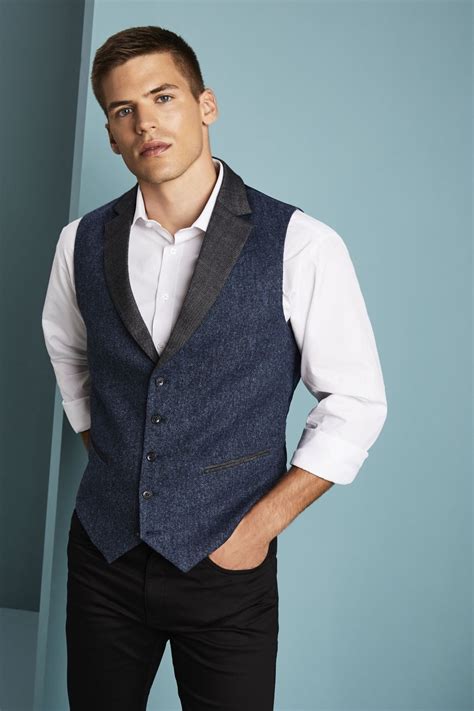 Men S Tweed Waistcoat Shop All Workwear From Simon Jersey Uk