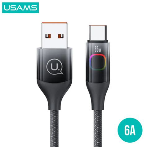 Promo USAMS XM Series Kabel Data Type C Fast Charging 6A With Colorful