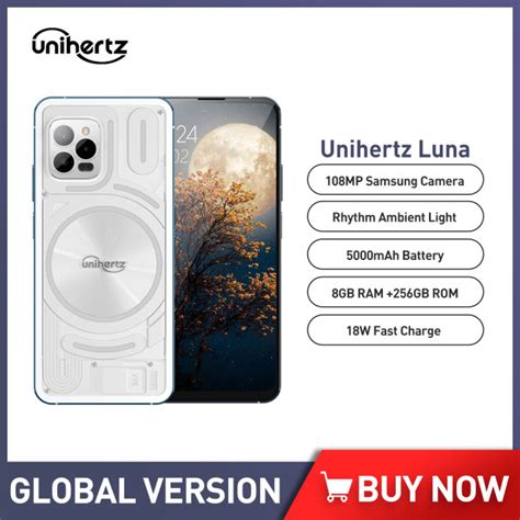 Unihertz Luna Night Vision Cellphones 8GB 256GB 108MP Smartphone Rhythm