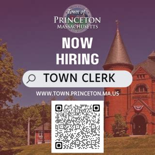 Now Hiring - Town Clerk | Princeton, MA