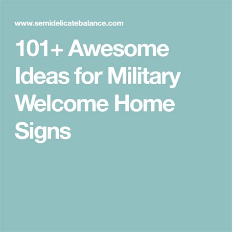 101 Awesome Ideas For Military Welcome Home Signs Artofit