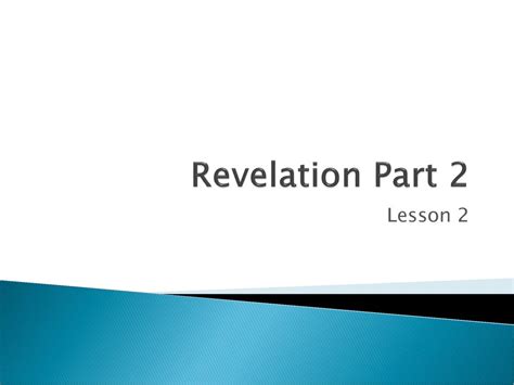 Revelation Part 2 Lesson Ppt Download