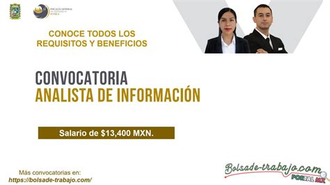 Salario De Convocatoria Analista De Informaci N En Puebla De