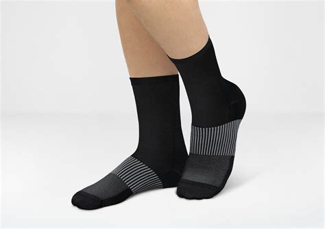 Mid Calf Compression Socks 18 25 Mmhg Black Orthofeet