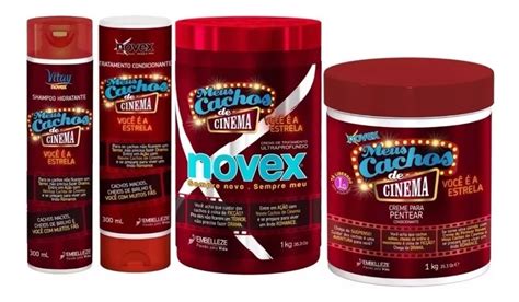 Kit Meus Cachos De Cinema Novex Completo Frete Gr Tis