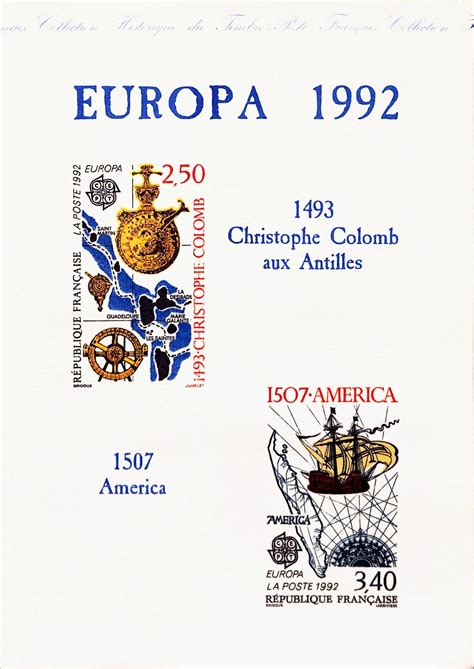 France Europa Cept A Size Philatelic Document Limited Edition