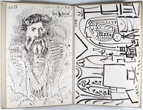 Pablo Picasso Sketchbook - complete portfolio of 40 lithographs in ...