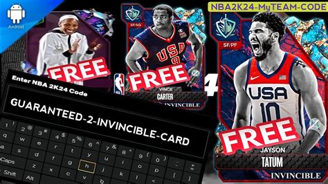 New Locker Code Guaranteed 2 Usa Invincible Card Plus 1 Dark Matter Head Coach Nba2k24 Myteam