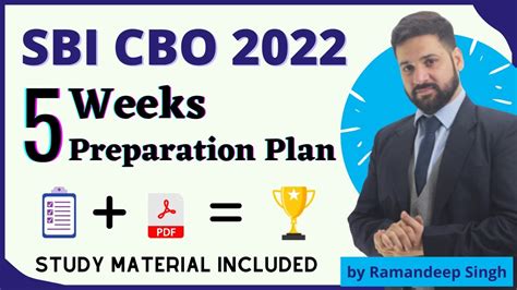 Sbi Cbo Weeks Preparation Plan Youtube