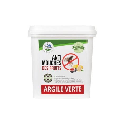 Argile Verte Anti Mouche Des Fruits Seau 3kg