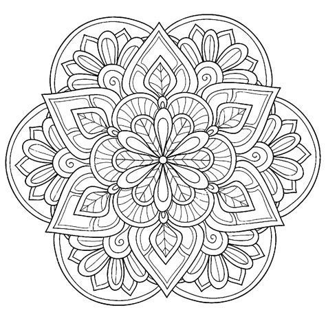 Dibujos De Mandalas Flores Para Colorear Wonder Day