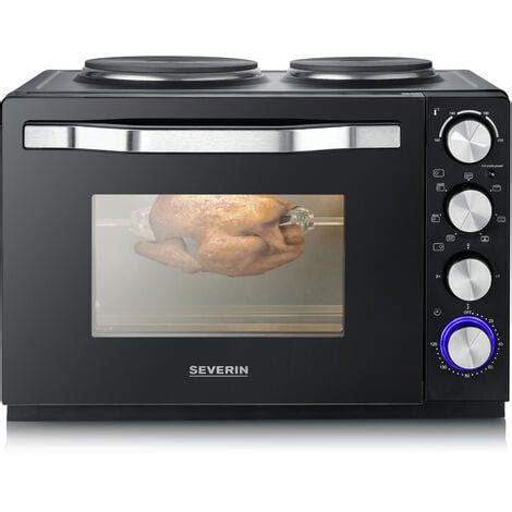 Horno Tostador Con Placas De Cocina SEVERIN TO 2074 2500 W 30 L Negro