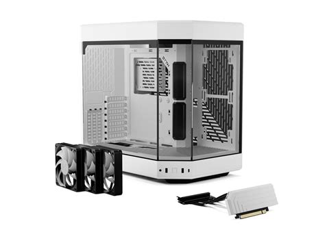 Hyte Y60 Modern Aesthetic Dual Chamber Panoramic Tempered Glass Mid Tower Atx Computer Gaming