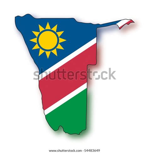 Map Flag Namibia Stock Illustration 54483649