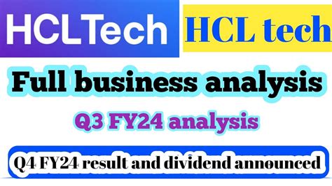 HCL Tech Q4 FY24 Result And Dividend Date Announced HCL Tech Full