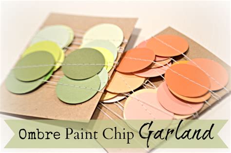 The Life Of Jennifer Dawn Ombre Paint Chip Garland