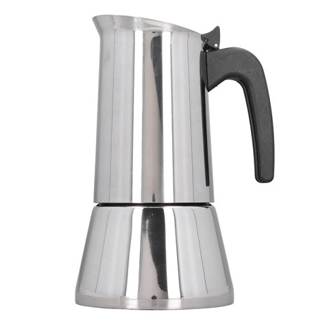 Stovetop Moka Pot 430 Stainless Steel Portable Stovetop Coffee Making Pot For Induction Cooktops